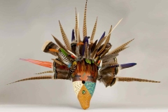 Native American–inspired gourd mask titled “Friendship” by gourd artist Donna Vargas