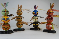 Decorative gourd doll by Tucson artist Donna Vargas
