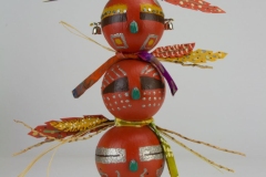 Decorative gourd doll by Tucson artist Donna Vargas