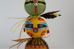 Decorative gourd doll by Tucson artist Donna Vargas