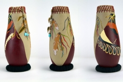 Native American–inspired gourd potby gourd artist Donna Vargas