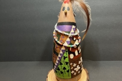 Decorative gourd doll by Tucson artist Donna Vargas