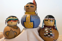 Decorative gourd doll by Tucson artist Donna Vargas